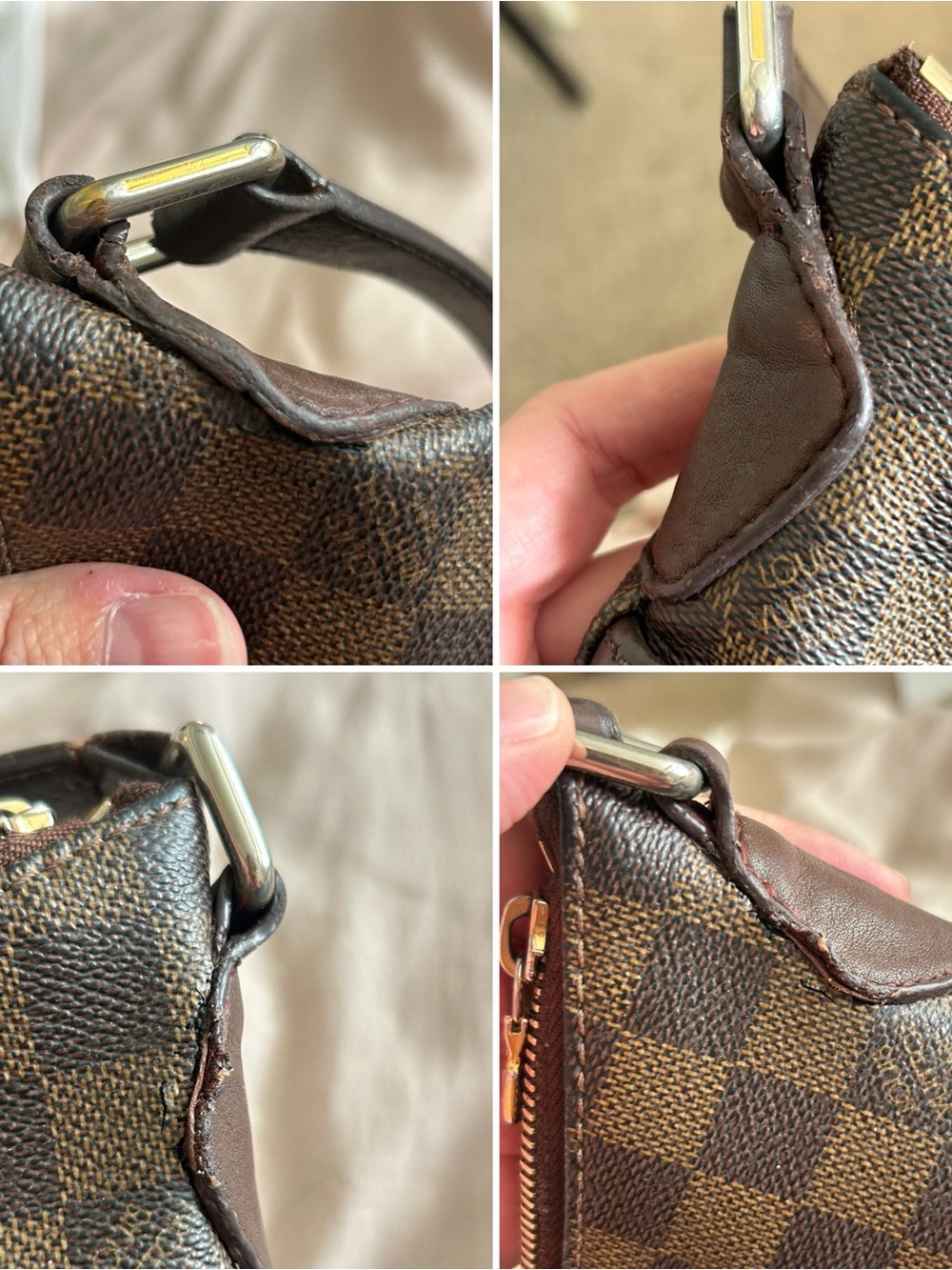 Louis Vuitton Bloomsbury PM Damier Ebene Shoulder Bag Crossbody COA Authentic - Picture 14 of 15